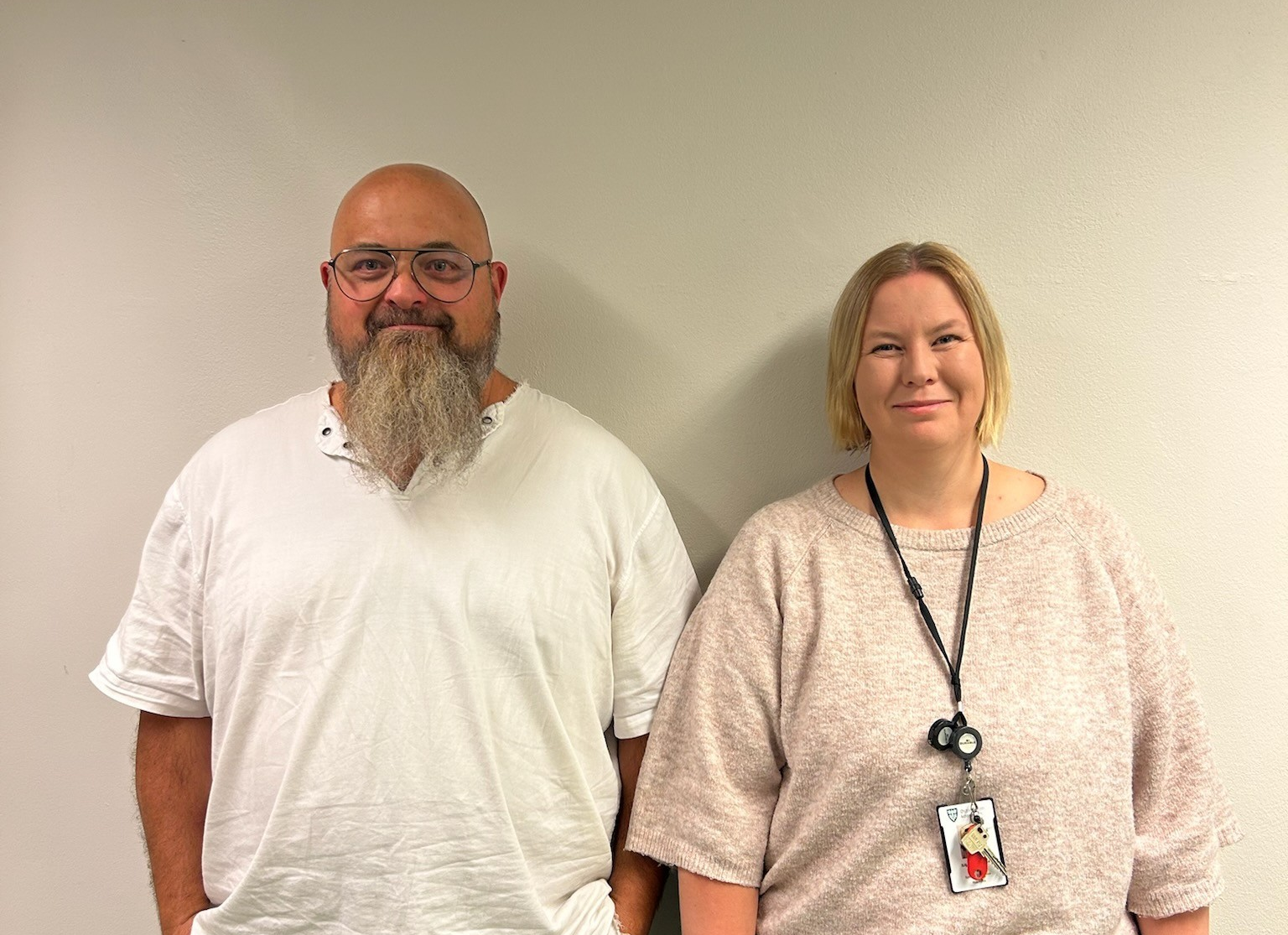 Sykepleier Øystein Lorentzen og sykepleier Silje Tangsveen Gangnes fra Østre Toten Kommune 